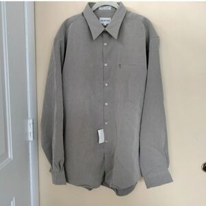 Alfani Long Sleeve Button Up Tan Shirt Mens XL Business Casual Office NWT
